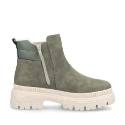 Rieker Women'S Chelsea Boots Olive Green