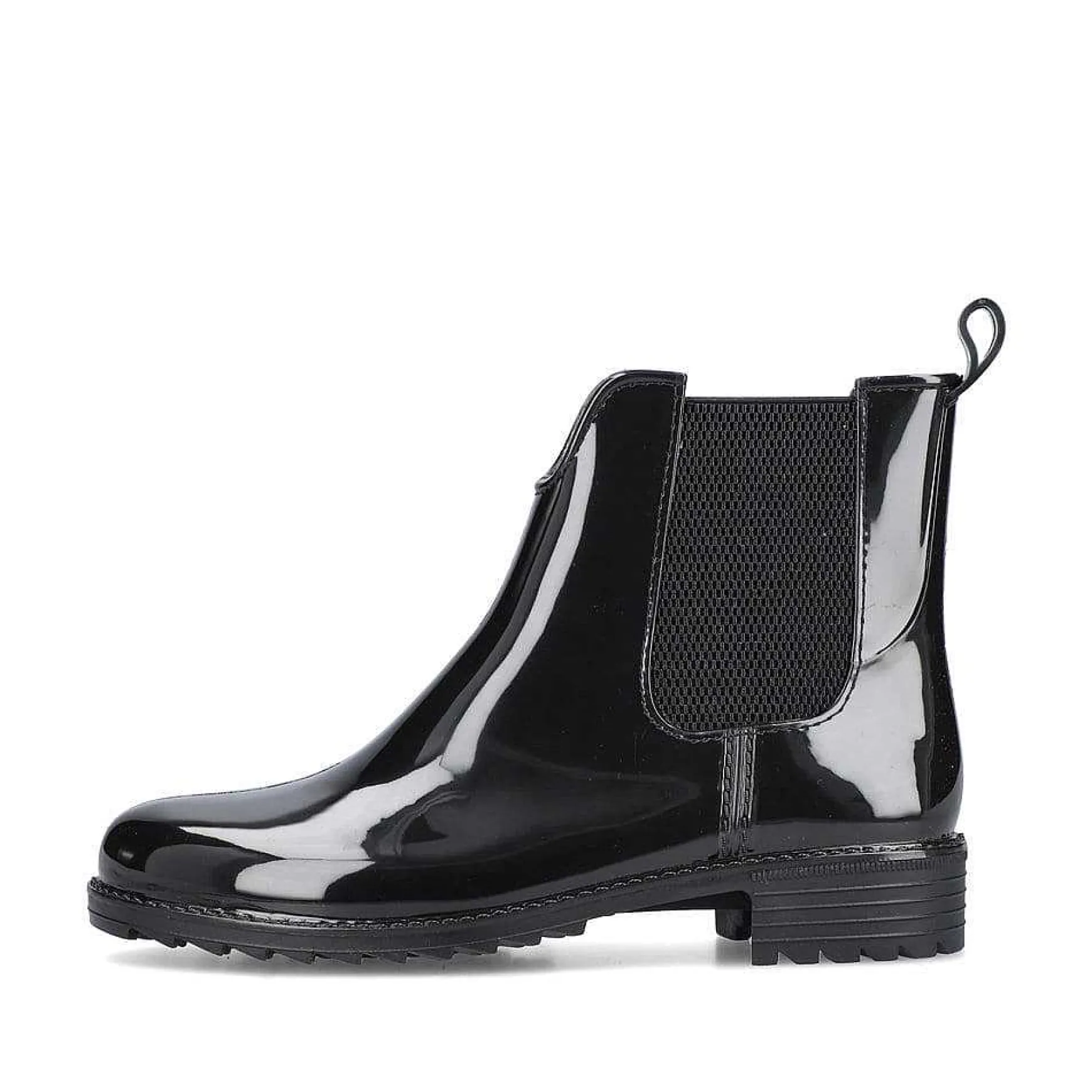 Rieker Women'S Chelsea Boots Glossy Black