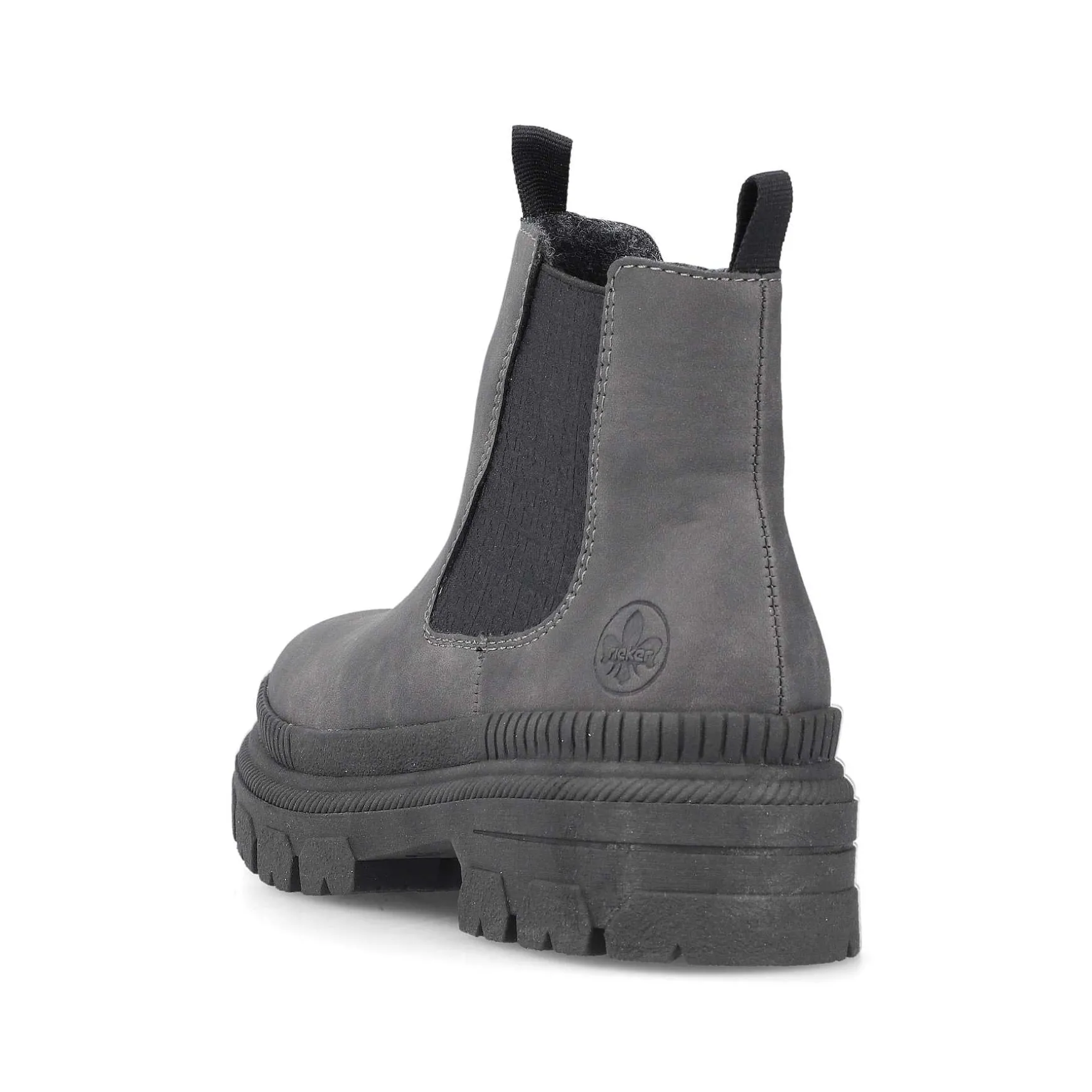 Rieker Women'S Chelsea Boots Granite Gray-Black