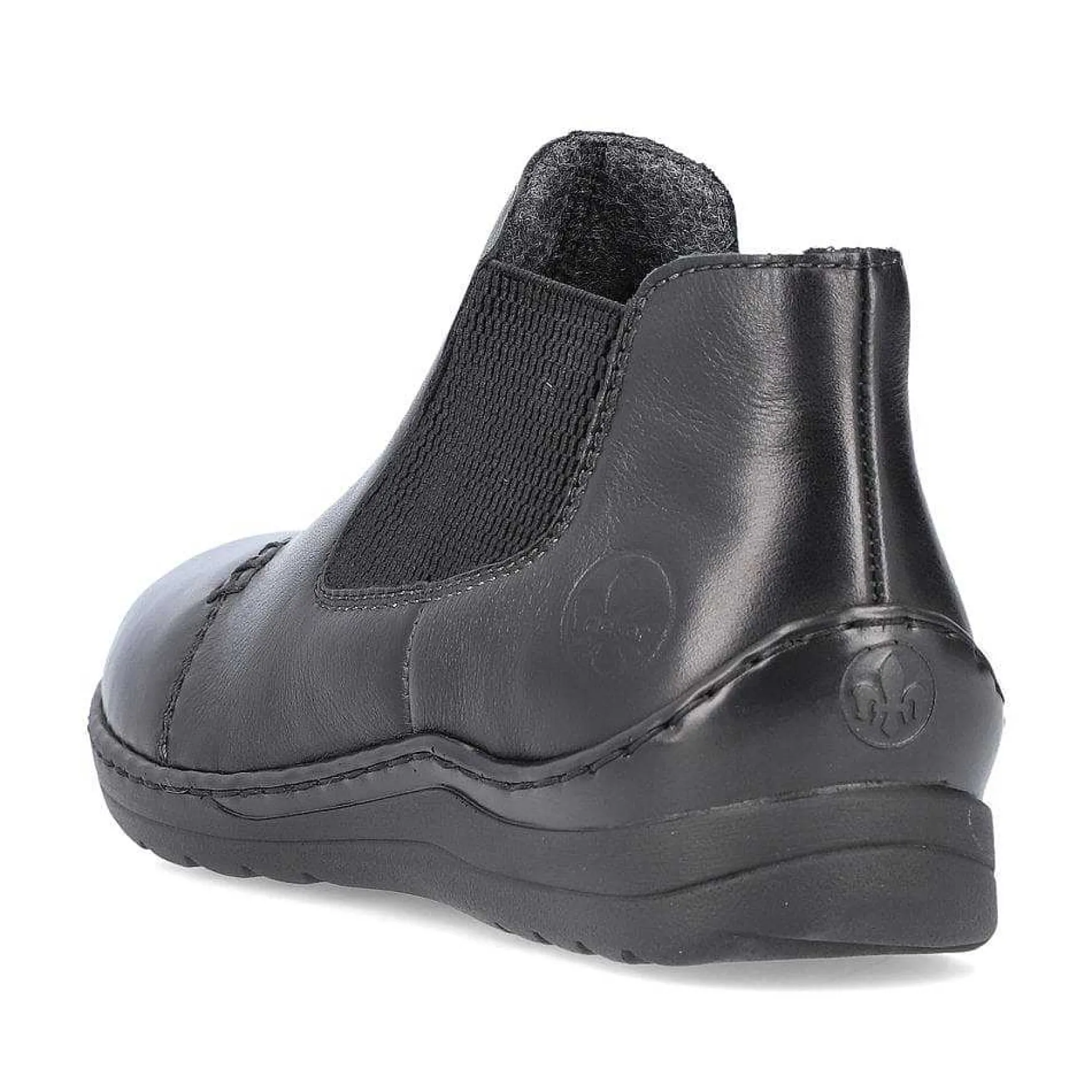 Rieker Women'S Chelsea Boots Glossy Black