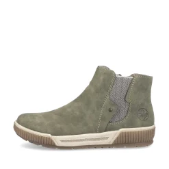 Rieker Women'S Chelsea Boots Khaki