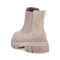 Rieker Women'S Chelsea Boots Cream Beige