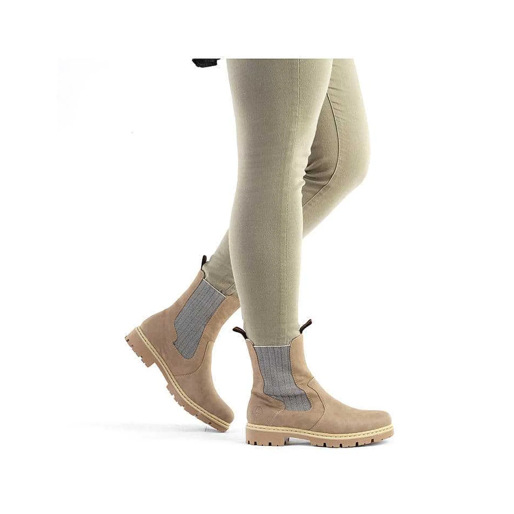 Rieker Women'S Chelsea Boots Brown Beige