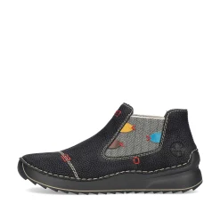 Rieker Women'S Chelsea Boots Asphalt Black-Multi