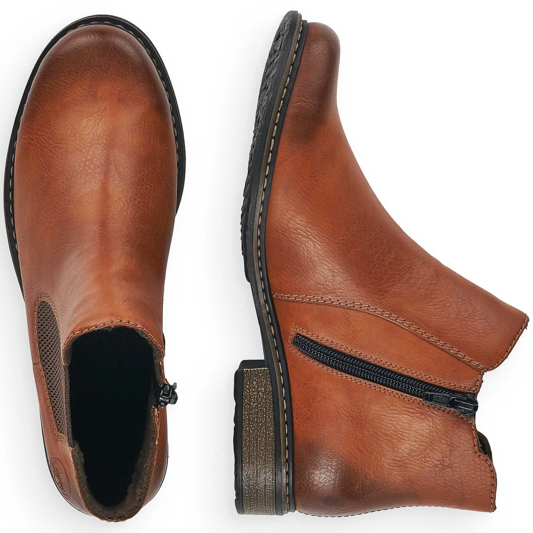 Rieker Women'S Chelsea Boots Nougat Brown