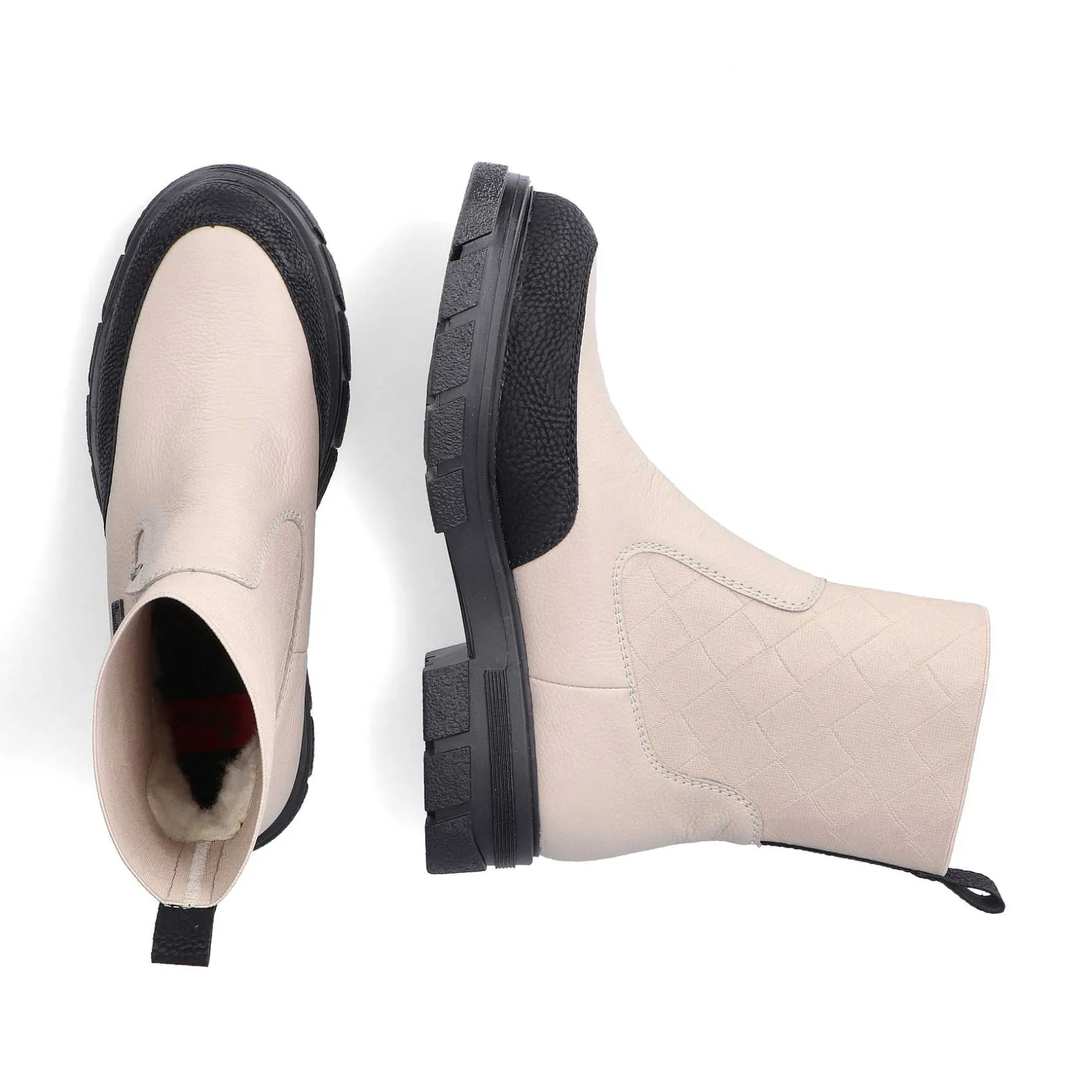 Rieker Women'S Chelsea Boots Light Beige