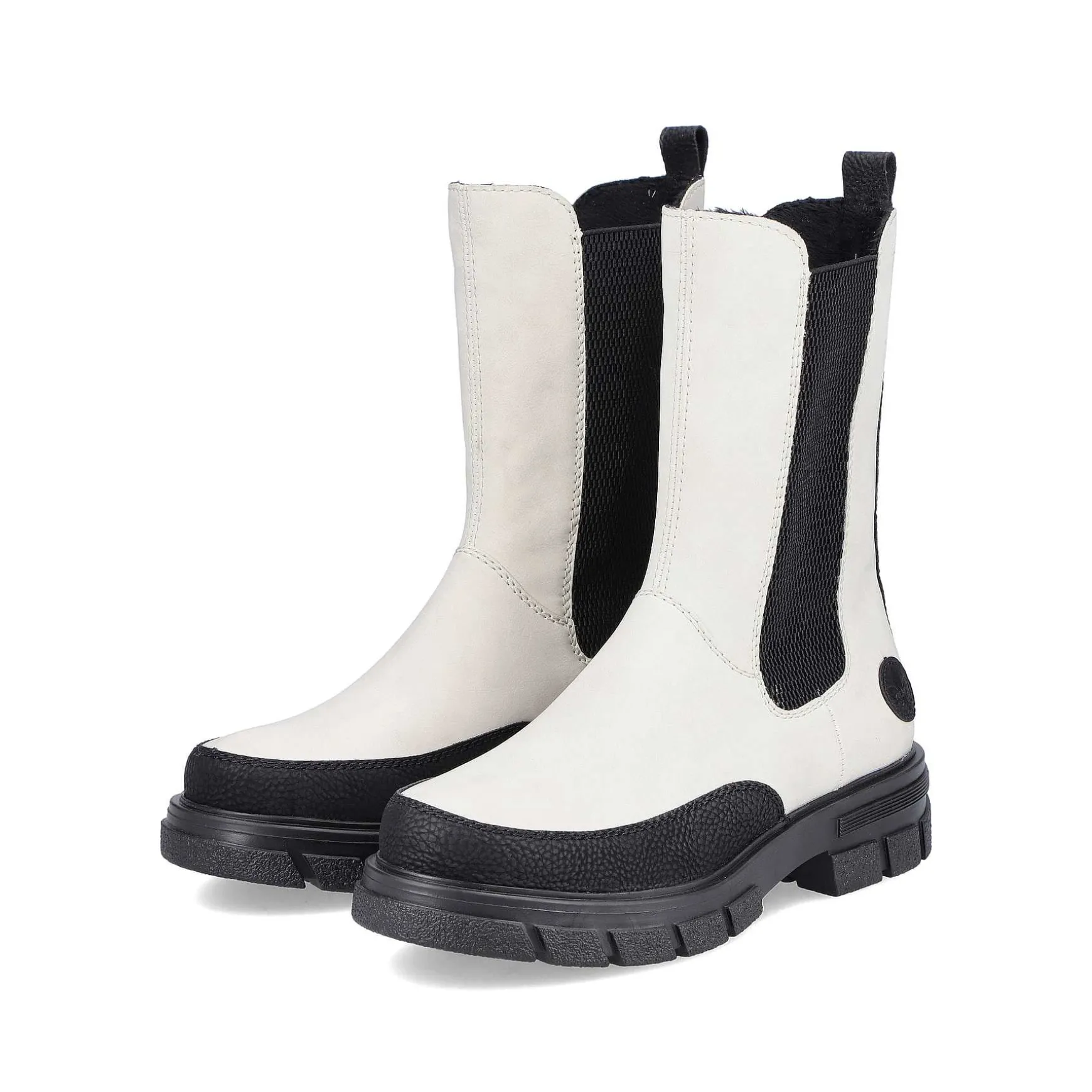 Rieker Women'S Chelsea Boots Cream White