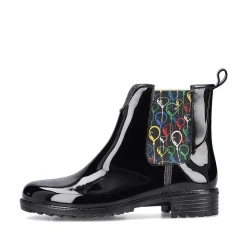 Rieker Women'S Chelsea Boots Glossy Black