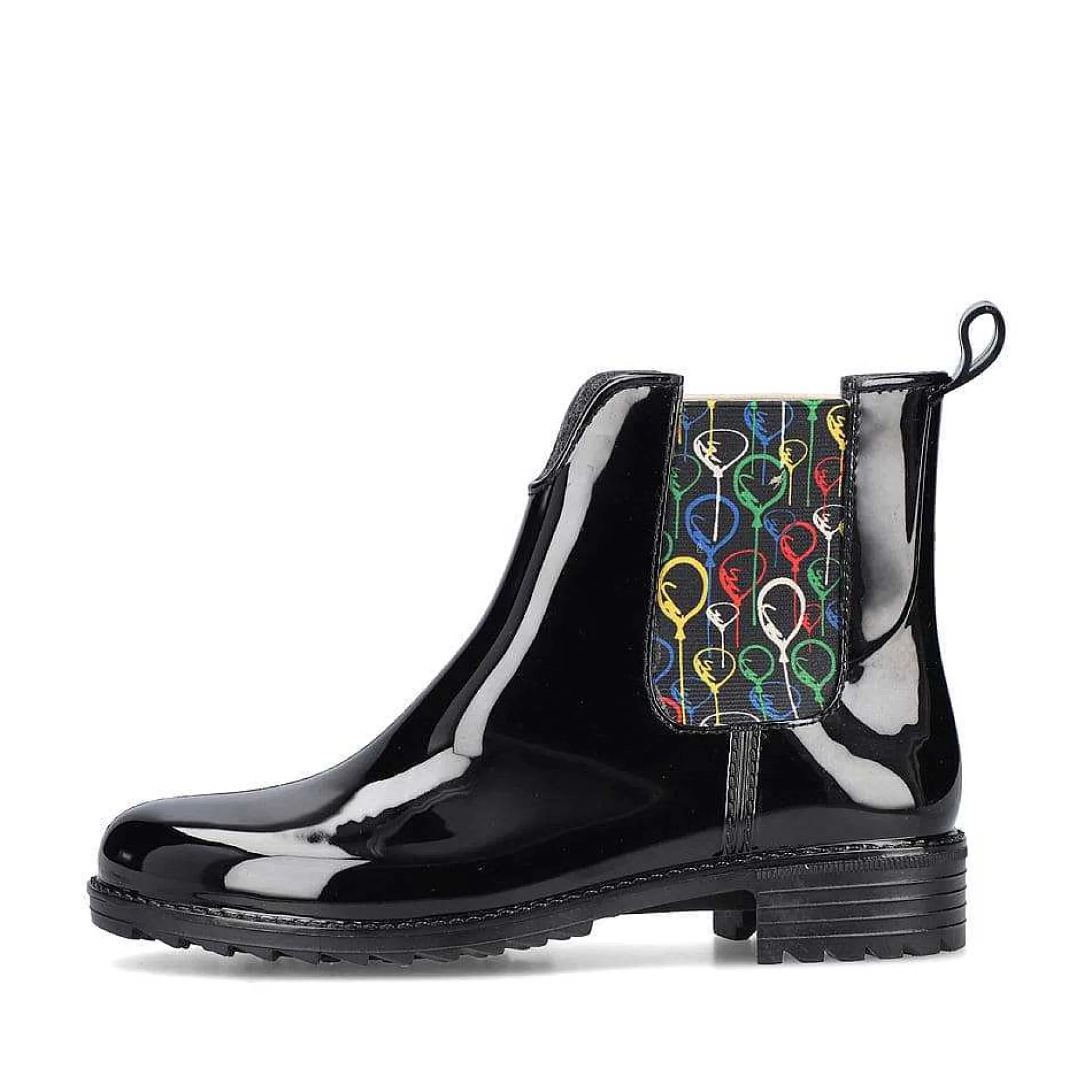 Rieker Women'S Chelsea Boots Glossy Black