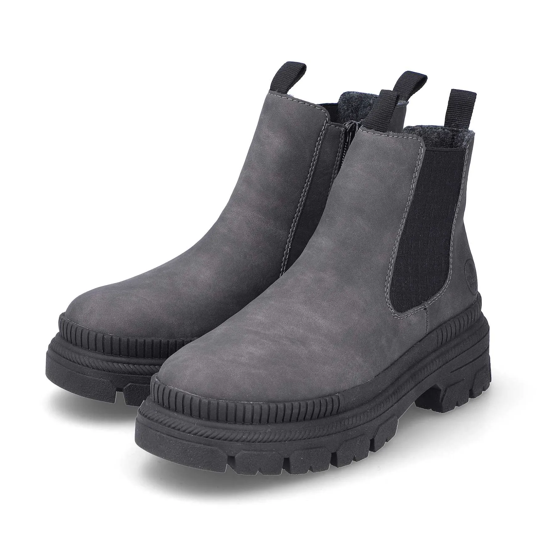 Rieker Women'S Chelsea Boots Granite Gray-Black