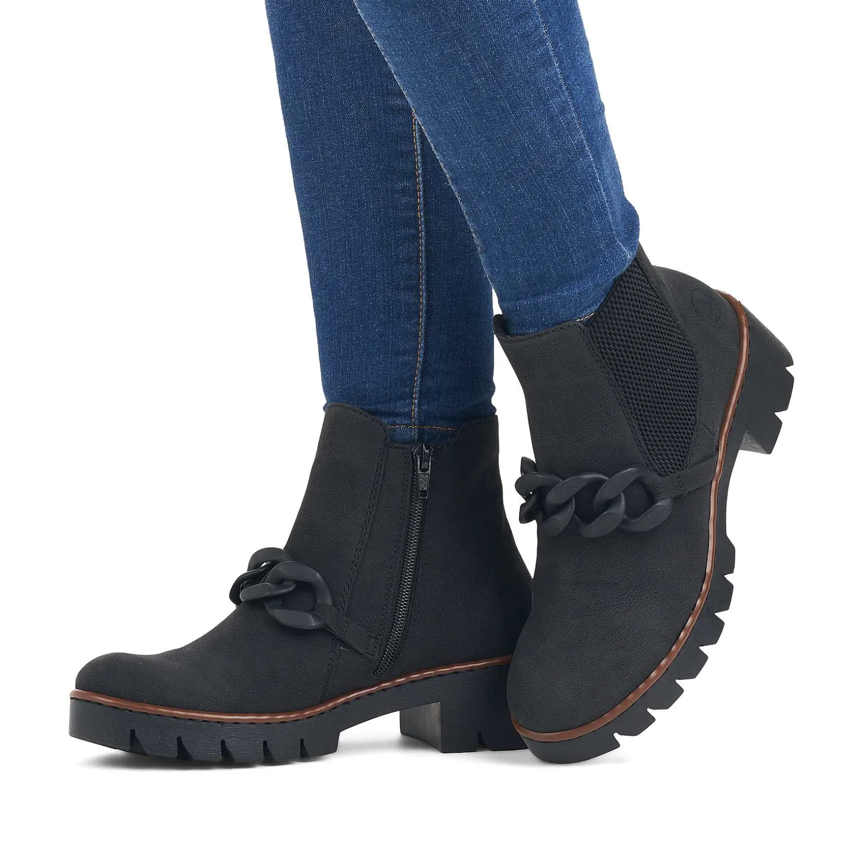 Rieker Women'S Chelsea Boots Jet Black