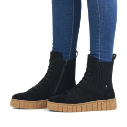 Rieker Women'S Chelsea Boots Urban-Black Sand-Beige