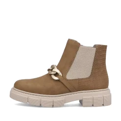 Rieker Women'S Chelsea Boots Camel Brown