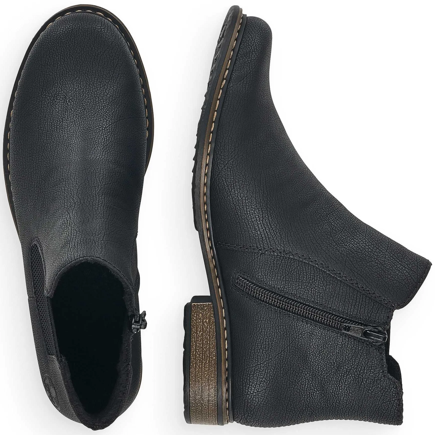 Rieker Women'S Chelsea Boots Jet Black