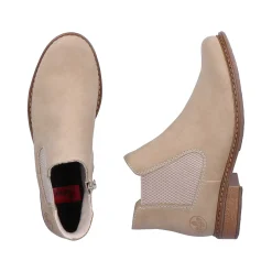 Rieker Women'S Chelsea Boots Sand Beige