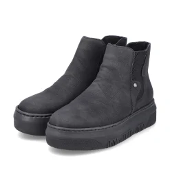 Rieker Women'S Chelsea Boots Jet Black