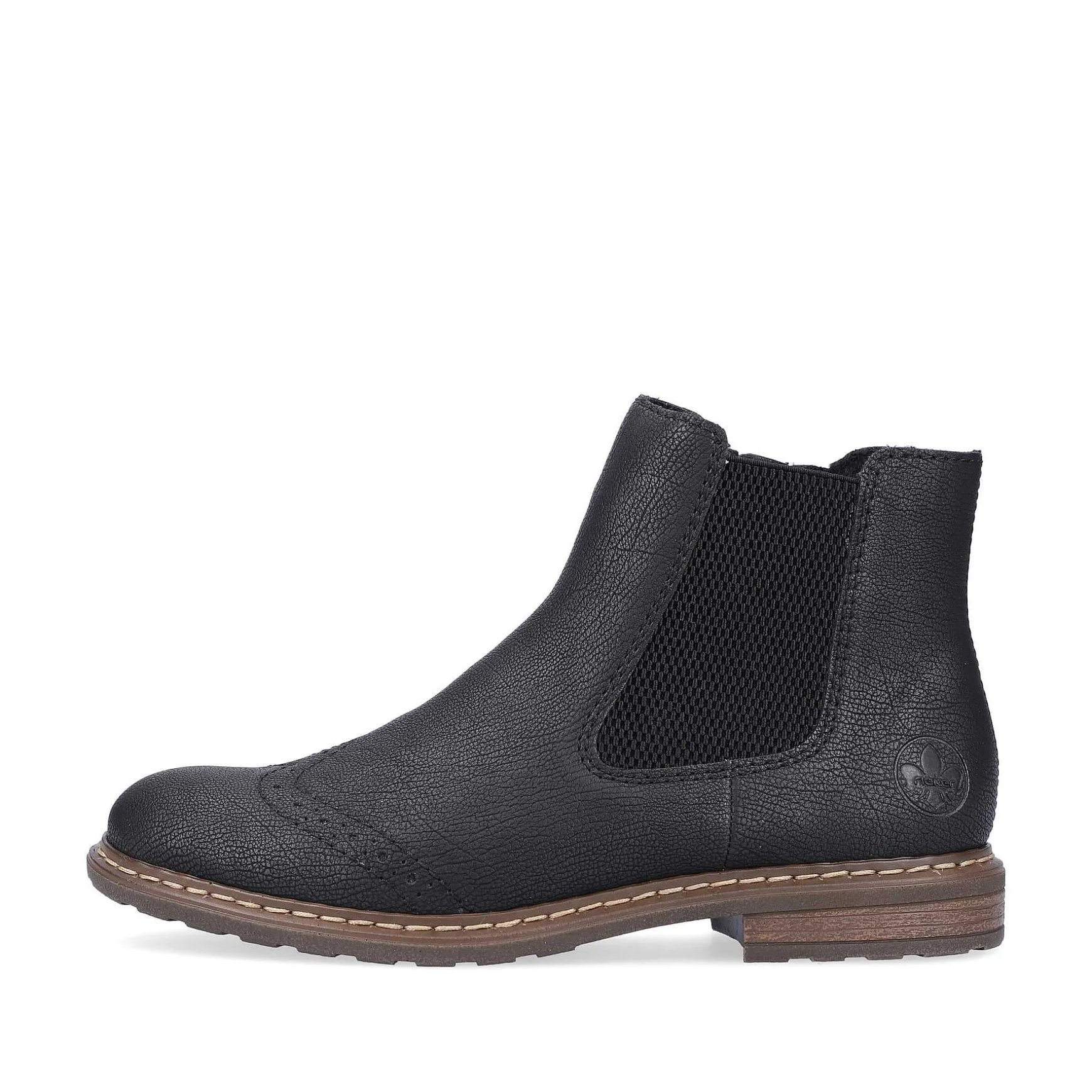 Rieker Women'S Chelsea Boots Asphalt Black