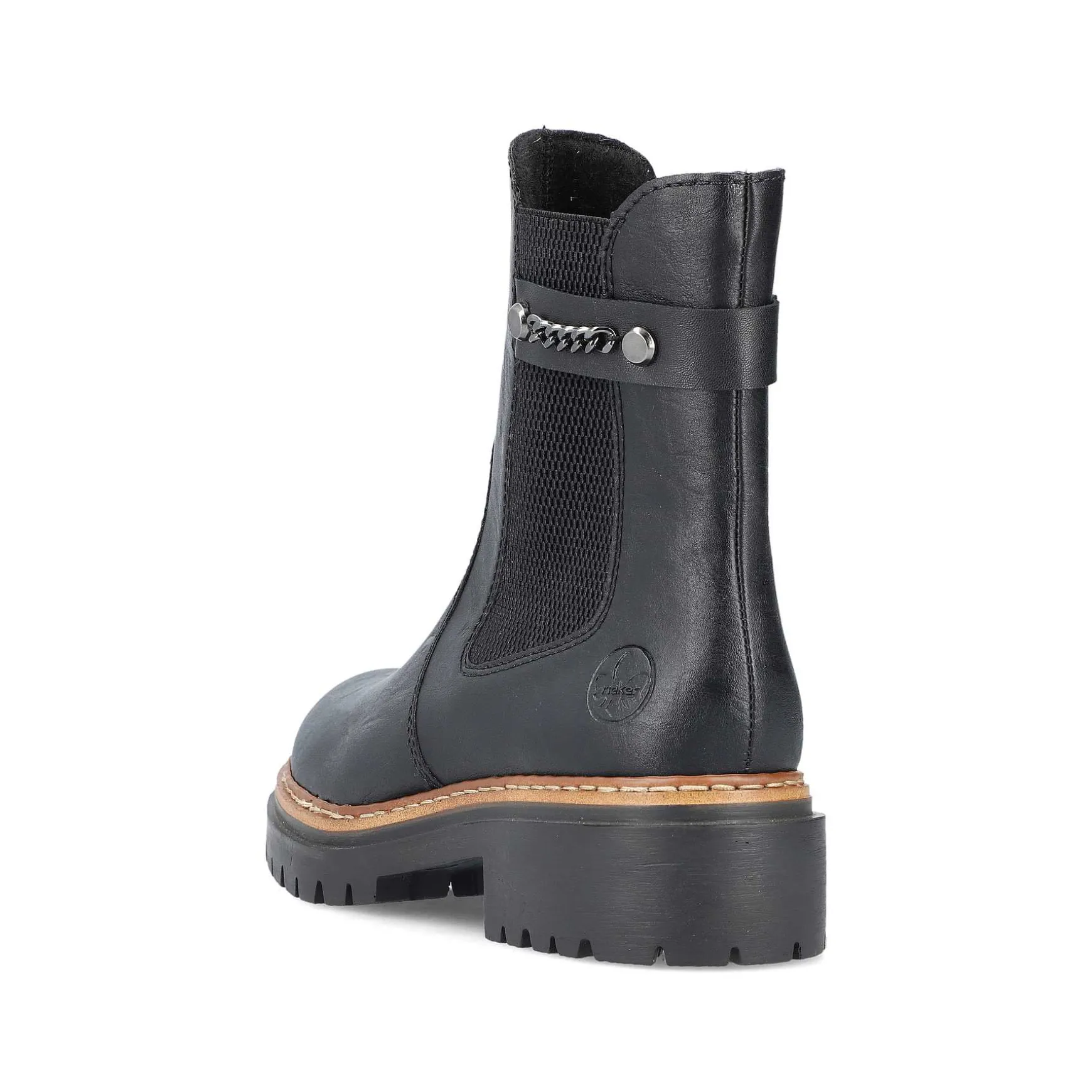 Rieker Women'S Chelsea Boots Asphalt Black