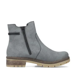 Rieker Women'S Chelsea Boots Grey-Blue-Black