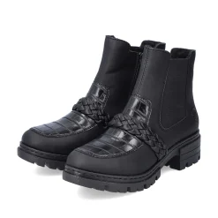 Rieker Women'S Chelsea Boots Night Black