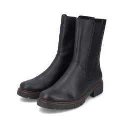 Rieker Women'S Chelsea Boots Jet Black