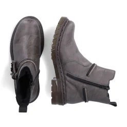 Rieker Women'S Chelsea Boots Silver Gray