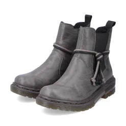 Rieker Women'S Chelsea Boots Silver Gray