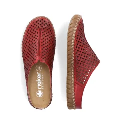 Rieker Women'S Clogs Dark Red