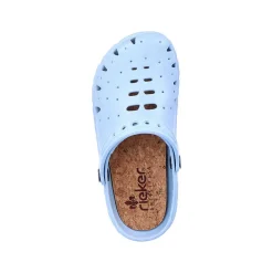 Rieker Women'S Clogs Sky Blue