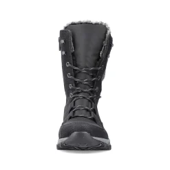 Rieker Women'S Corded Boots Deep Black