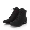Rieker Women'S Corded Boots Graphite Black