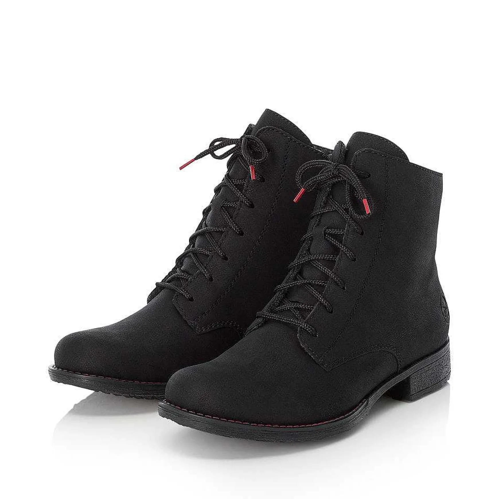 Rieker Women'S Corded Boots Graphite Black