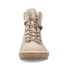 Rieker Women'S Corded Boots Cream Beige