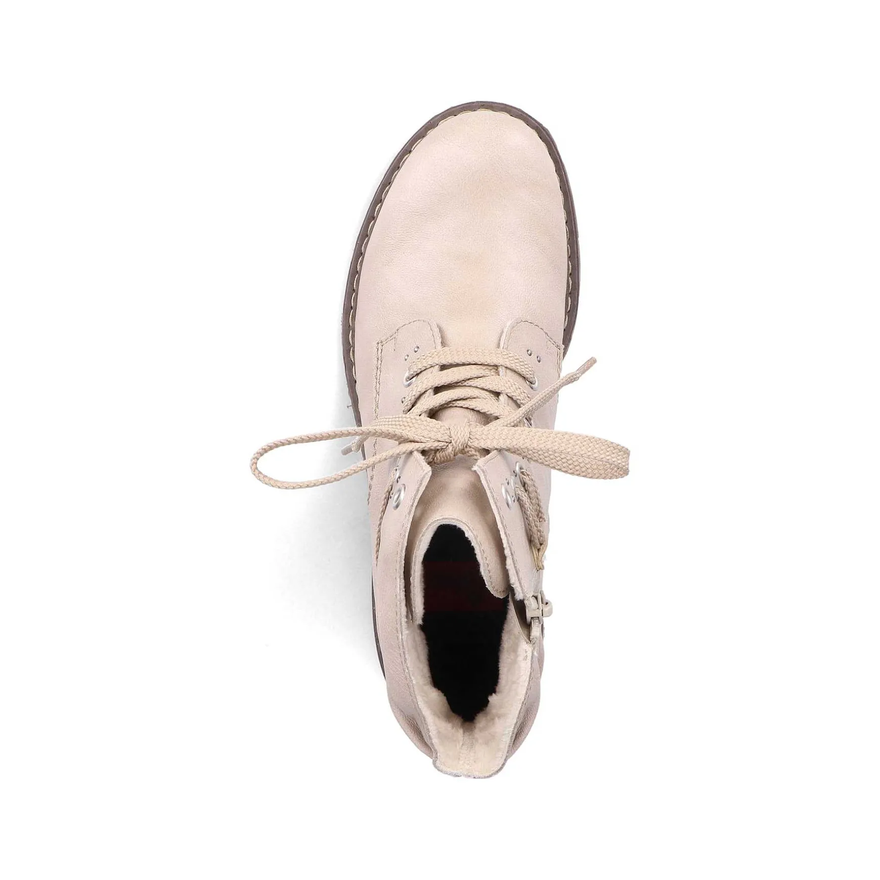 Rieker Women'S Corded Boots Vanilla Beige