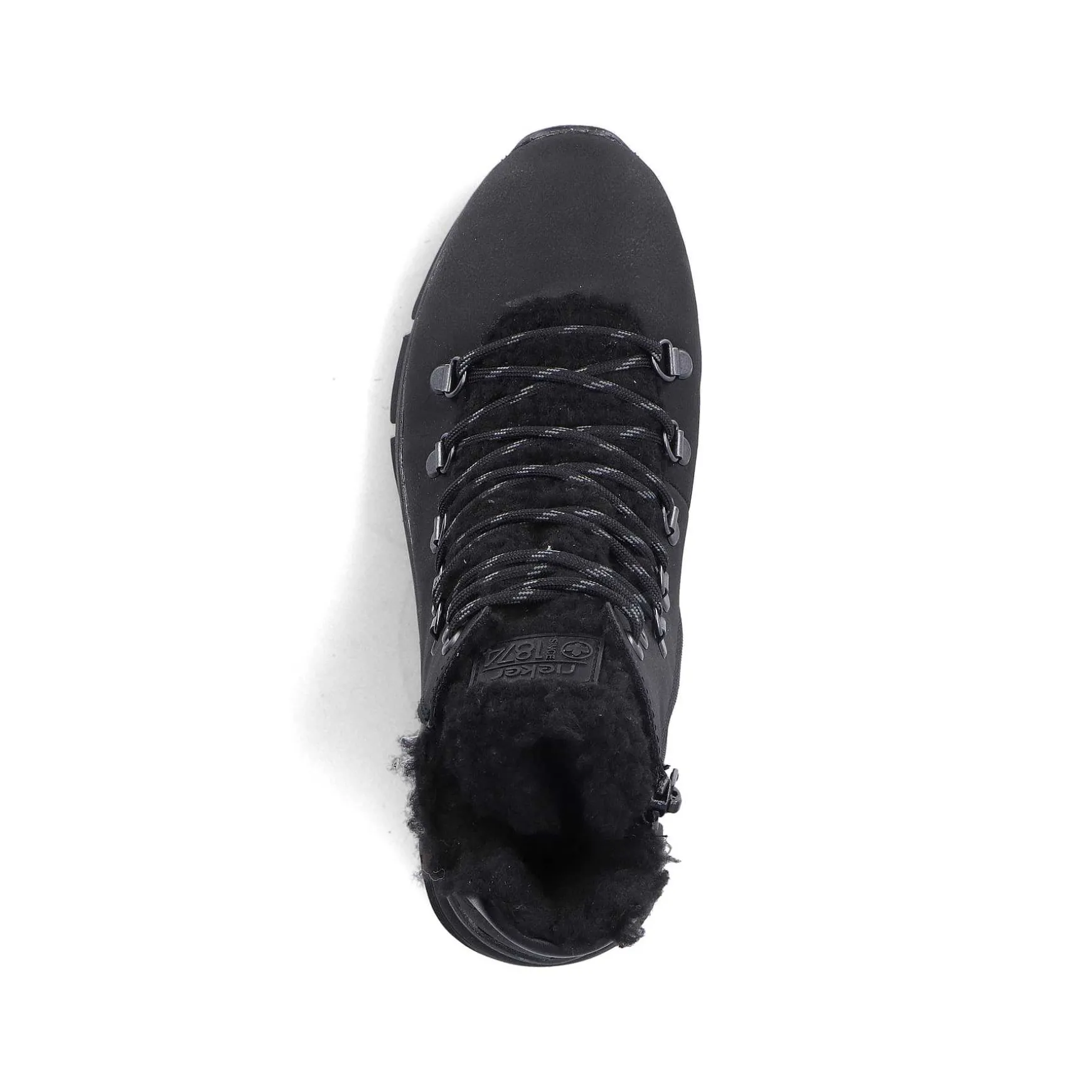 Rieker Women'S Corded Boots Asphalt Black