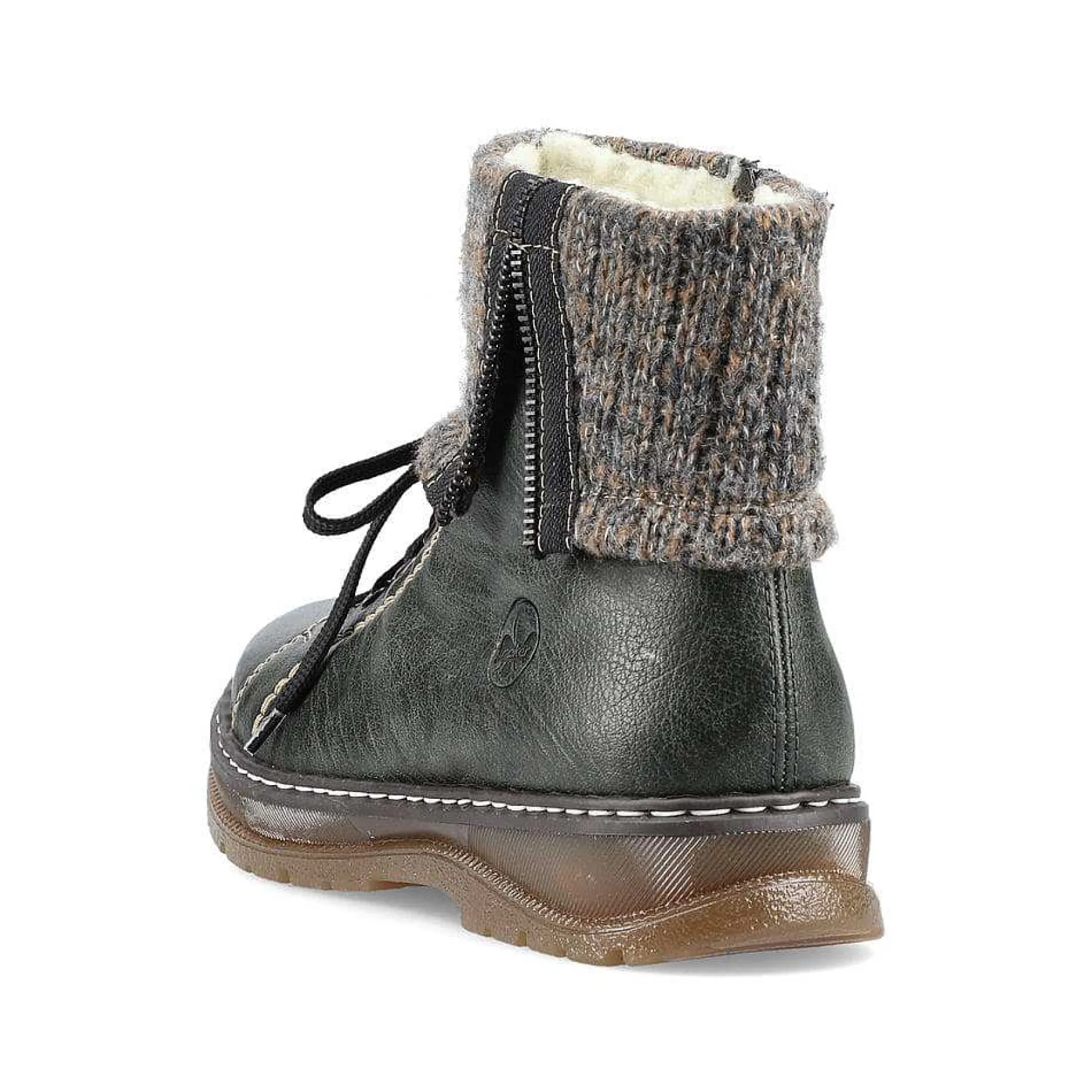 Rieker Women'S Corded Boots In Green Grey