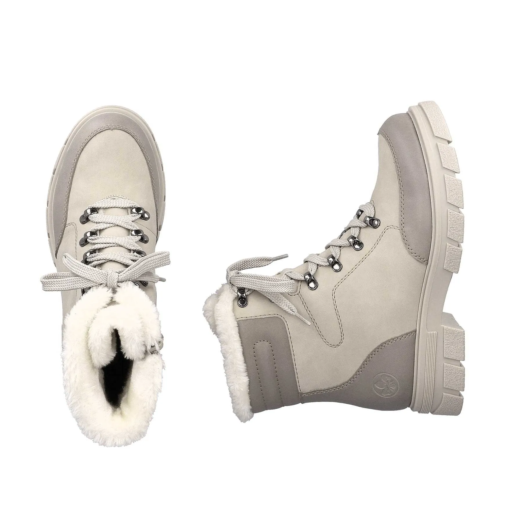 Rieker Women'S Corded Boots Light Beige