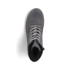 Rieker Women'S Corded Boots Asphalt Gray