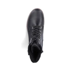 Rieker Women'S Corded Boots Deep Black