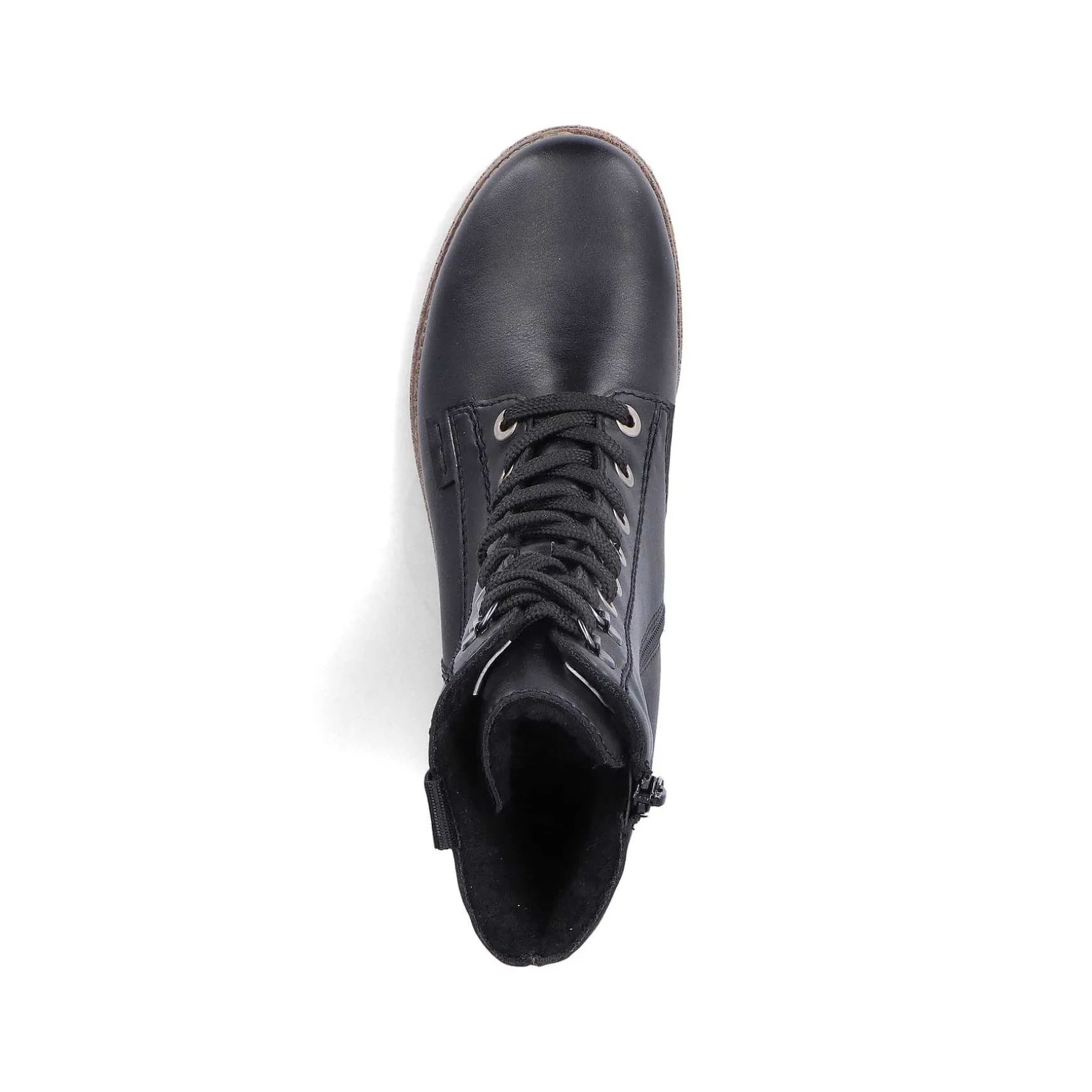 Rieker Women'S Corded Boots Deep Black