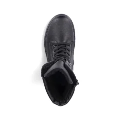 Rieker Women'S Corded Boots Deep Black