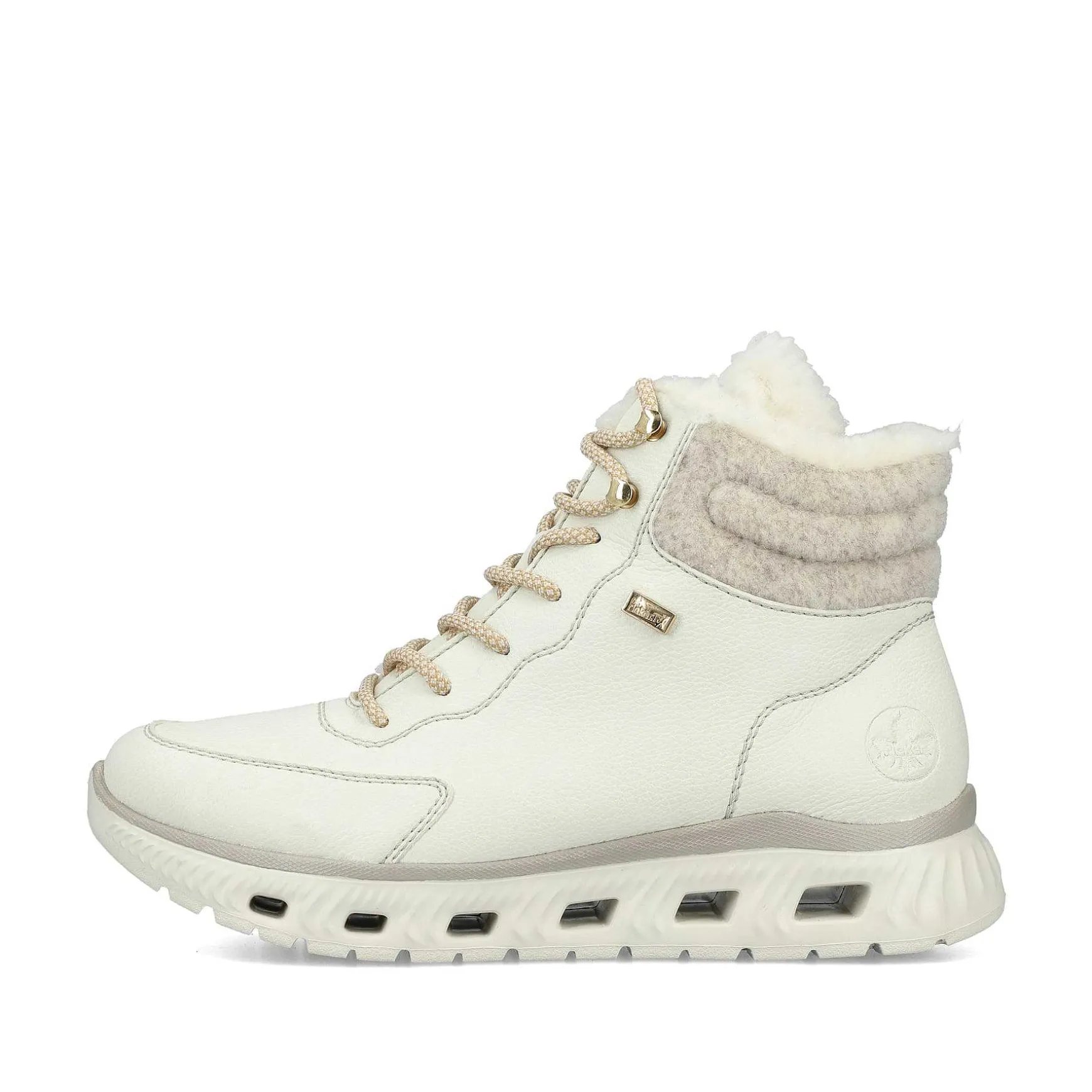 Rieker Women'S Corded Boots Schwanenweis