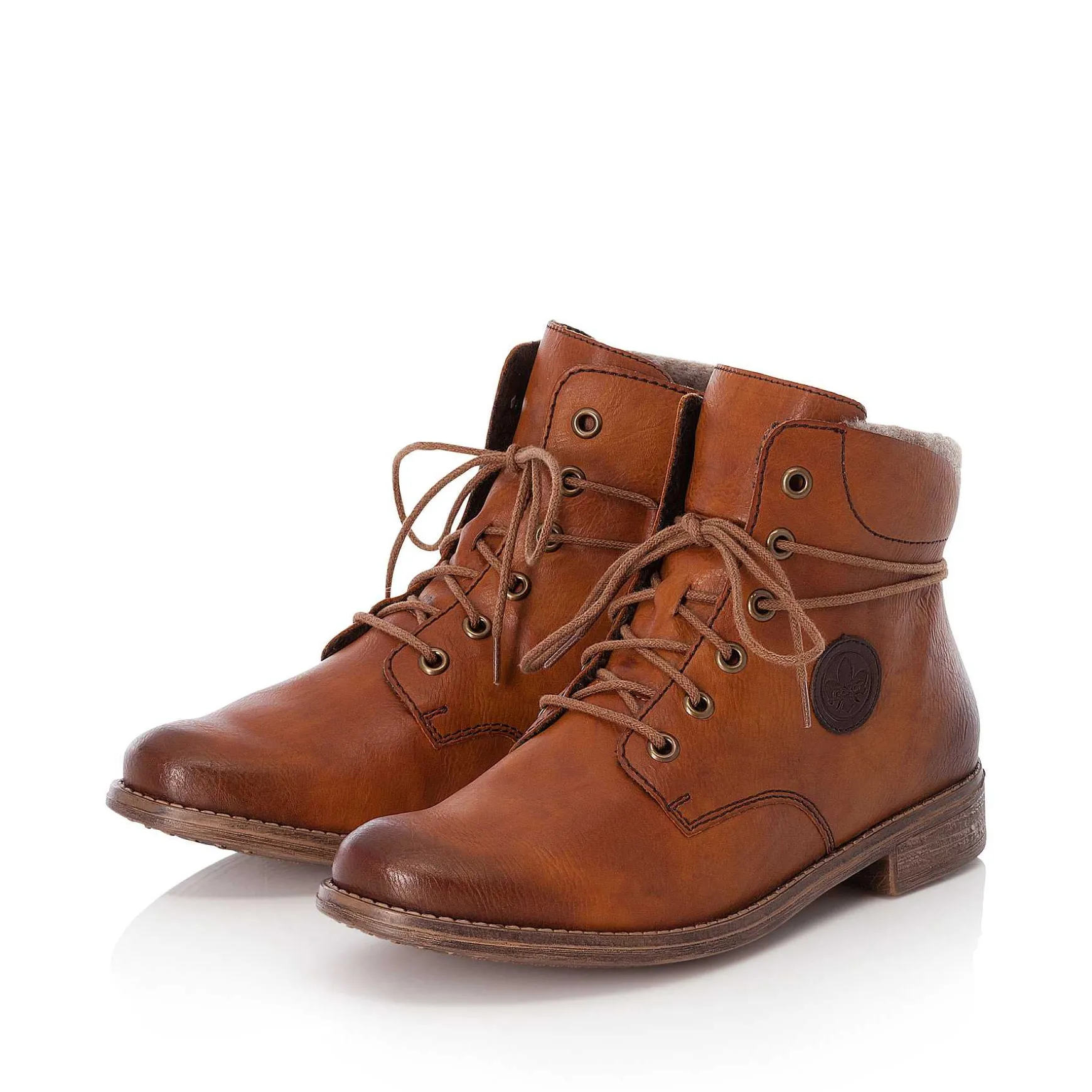 Rieker Women'S Corded Boots Cinnamon Brown