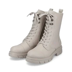 Rieker Women'S Corded Boots Light Beige