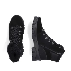 Rieker Women'S Corded Boots Night Black