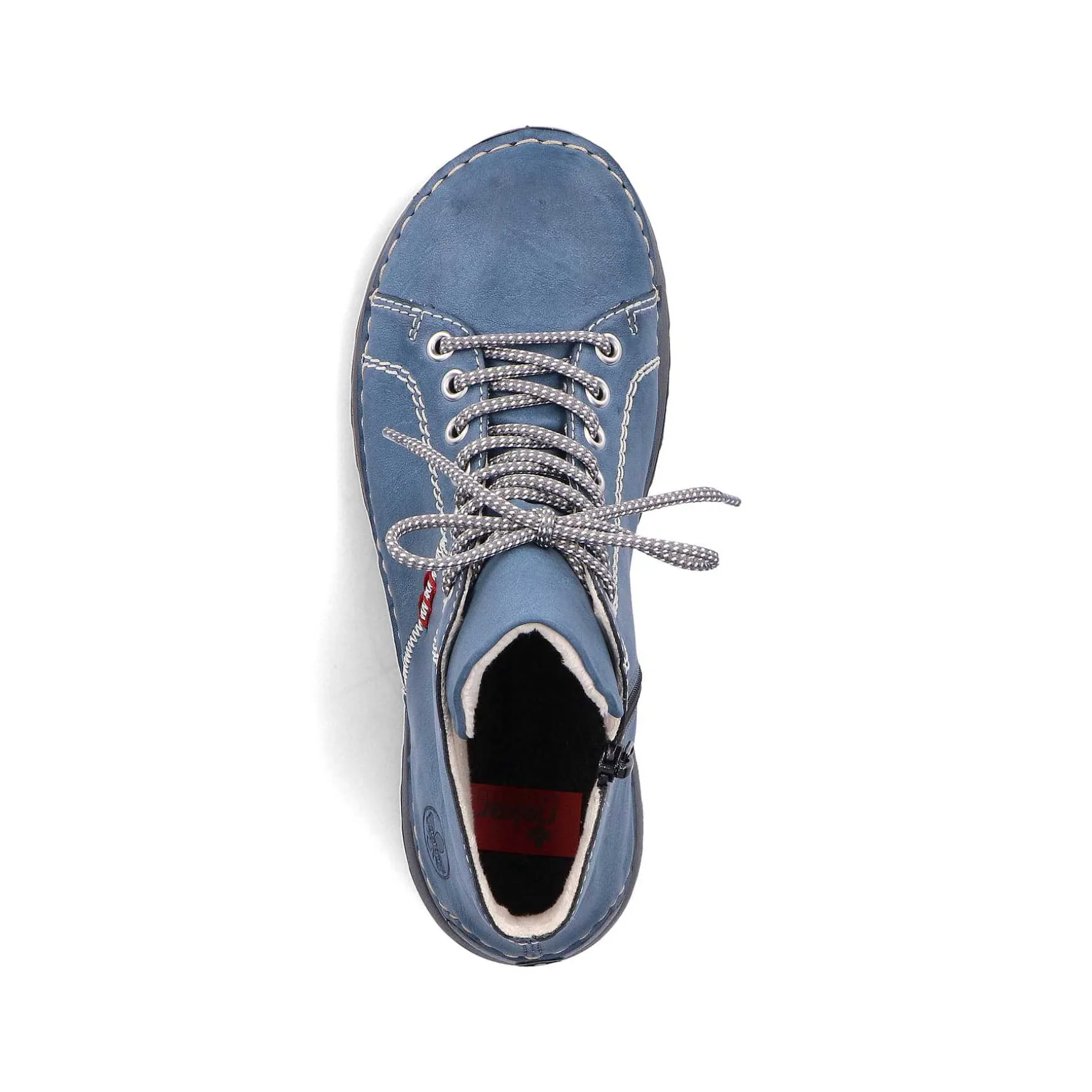Rieker Women'S Corded Boots Blue Gray