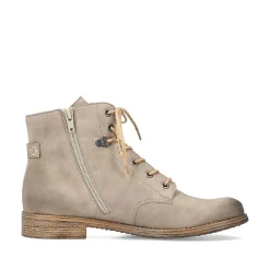 Rieker Women'S Corded Boots Sand Beige