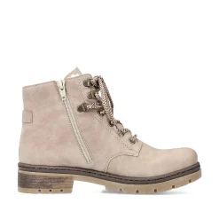 Rieker Women'S Corded Boots Light Beige