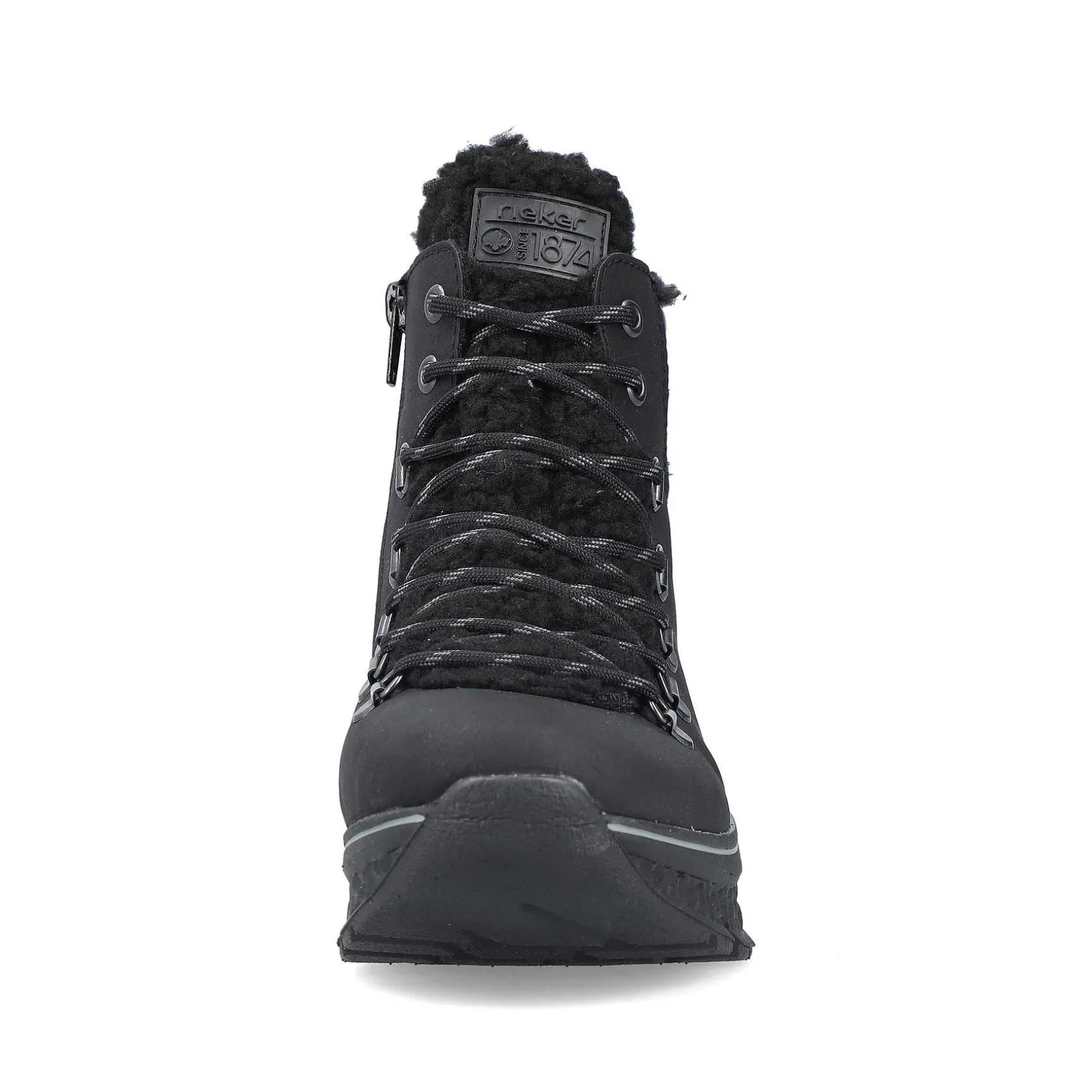 Rieker Women'S Corded Boots Asphalt Black