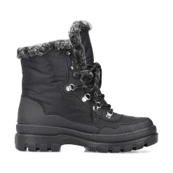 Rieker Women'S Corded Boots Deep Black